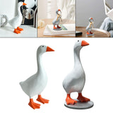 Maxbell Magnetic Goose Key Holder Cute Decorative Goose Statue for Key Storage Table without Base