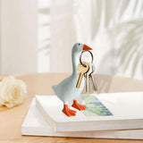 Maxbell Magnetic Goose Key Holder Cute Decorative Goose Statue for Key Storage Table without Base