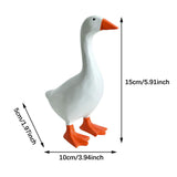 Maxbell Magnetic Goose Key Holder Cute Decorative Goose Statue for Key Storage Table without Base