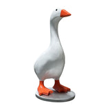 Maxbell Magnetic Goose Key Holder Cute Decorative Goose Statue for Key Storage Table with Base