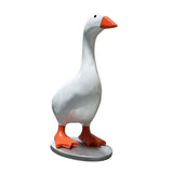 Maxbell Magnetic Goose Key Holder Cute Decorative Goose Statue for Key Storage Table with Base