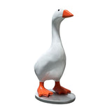 Maxbell Magnetic Goose Key Holder Cute Decorative Goose Statue for Key Storage Table with Base