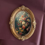Maxbell Vintage Oval Picture Frame European Baroque for Living Room Table Home