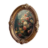 Maxbell Vintage Oval Picture Frame European Baroque for Living Room Table Home