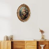 Maxbell Vintage Oval Picture Frame European Baroque for Living Room Table Home