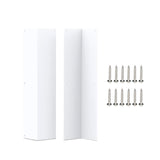 2x Metal Wall Corner Guard Heavy Duty Wall Decoration for Office School Home white