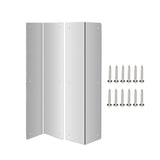 2x Metal Wall Corner Guard Heavy Duty Wall Decoration for Office School Home silver