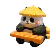 Panda Figurine Car Dashboard Decoration for Table Centerpiece Office Bedroom Style A