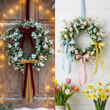 Artificial Eucalyptus Wreath Nordic Front Door Wreath for Home Decoration, Event Planners, Living Room, Porch, Window 34cm