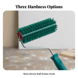 Artistic Texture Roller Brush Reusable Texture Paint Roller for Decorators, Home Renovation, Interior Design Projects, Furniture Upcycling Red Soft 7 Inch