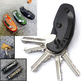 Aluminum Key Holder Organizer Clip Keyring Keychain Tool - Green