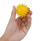 Maxbell Maxbell Soft Spikey Massage Ball for Palm/Feet/Arm/Neck/Back/Ankle Yellow 5.5cm