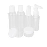 Maxbell Pack of 6 Travel Mini Plastic Transparent Empty Makeup Container Bottle Case