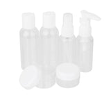 Maxbell Maxbell Pack of 6 Travel Mini Plastic Transparent Empty Makeup Container Bottle Case