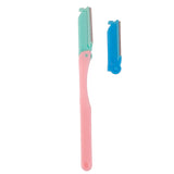 Maxbell Maxbell Stainless Steel Convenient To Carry Eyebrow Trimmer Shaper Facial Hair Remover Pink