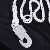 Maxbell Rock Climbing Fall Arrest Safety Lanyard with Hook Carabiner - Random Color