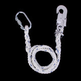 Maxbell Rock Climbing Fall Arrest Safety Lanyard with Hook Carabiner - Random Color