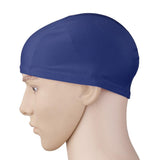 Maxbell Men Women's Nylon Polyester Swimming Cap Swim Hat - Dark blue