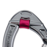 6x25KN Screw LOCKING Carabiner For Rock Tree Climbing Rappelling Silver Red