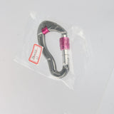 6x25KN Screw LOCKING Carabiner For Rock Tree Climbing Rappelling Silver Red
