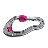 6x25KN Screw LOCKING Carabiner For Rock Tree Climbing Rappelling Silver Red