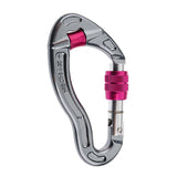6x25KN Screw LOCKING Carabiner For Rock Tree Climbing Rappelling Silver Red