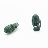 Maxbell 10Pcs Grenade Shoelace Buckle Stopper Cord Lock Rope Clamp Outdoor Sports