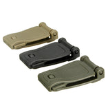 Maxbell 10Pcs 30mm Molle Strap EDC Backpack Bag Webbing Connecting Buckle Clip Khaki