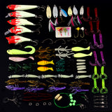 Maxbell Maxbell 100pcs Bug Shrimp Bait Trolling Fishing Lures Tackle Bass Hooks Kit with Box