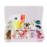 Maxbell Maxbell 100pcs Bug Shrimp Bait Trolling Fishing Lures Tackle Bass Hooks Kit with Box