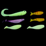 Maxbell Maxbell 100pcs Bug Shrimp Bait Trolling Fishing Lures Tackle Bass Hooks Kit with Box