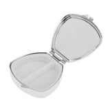 Maxbell Portable Travel Oval Metal Pill Box Medicine Organizer Capsule Container Case Storage