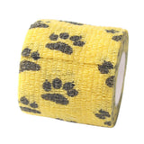 Maxbell Maxbell 5 Rolls Cat Dog Pet Cohesive Bandage Gauze Tape Medical Wrap Claw Print 5cm