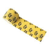 Maxbell Maxbell 5 Rolls Cat Dog Pet Cohesive Bandage Gauze Tape Medical Wrap Claw Print 5cm