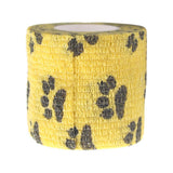 Maxbell Maxbell 5 Rolls Cat Dog Pet Cohesive Bandage Gauze Tape Medical Wrap Claw Print 5cm