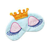 Maxbell Maxbell Cartoon Long Eyelash Sleeping Beauty Crown Sleeping Eye Mask Eyeshade Blue