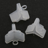 Maxbell 200pcs Plastic Fishing Treble Hook Covers Protector Holder Cap for Hook 2#3#