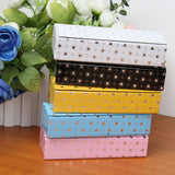 Maxbell Maxbell Handmade PU Rectangle Spectacles Case Fashionable Tin Iron Glasses Box-Black