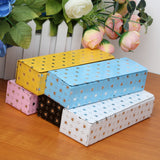 Maxbell Maxbell Handmade PU Rectangle Spectacles Case Fashionable Tin Iron Glasses Box-Black