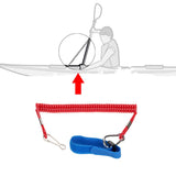 Maxbell Maxbell Pack of 3 Kayak Coiled Rod Paddle Leash Canoe Boat Safety Lanyard Fishing Accessories