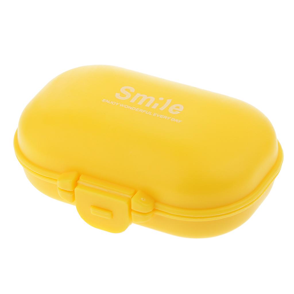 Maxbell Maxbell Mini Smile Pill Box Travel Medicine Case Storage Container Safe Eco-friendly
