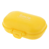 Maxbell Mini Smile Pill Box Travel Medicine Case Storage Container Safe Eco-friendly