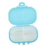 Maxbell Smile Pill Box Travel Medicine Case Storage Container Safe Eco-friendly Blue