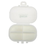 Maxbell Mini Pill Box Travel Medicine Case Storage Container Safe Eco-friendly White