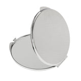 Maxbell Round Travel Folding Pocket Handbag Compact Cosmetic Makeup Mirror Silver