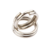 Maxbell 200Pcs Stainless Steel Split Ring Fishing Lure Bait Connector Double Circle