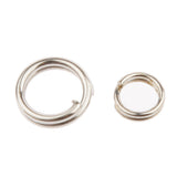 Maxbell 200Pcs Stainless Steel Split Ring Fishing Lure Bait Connector Double Circle