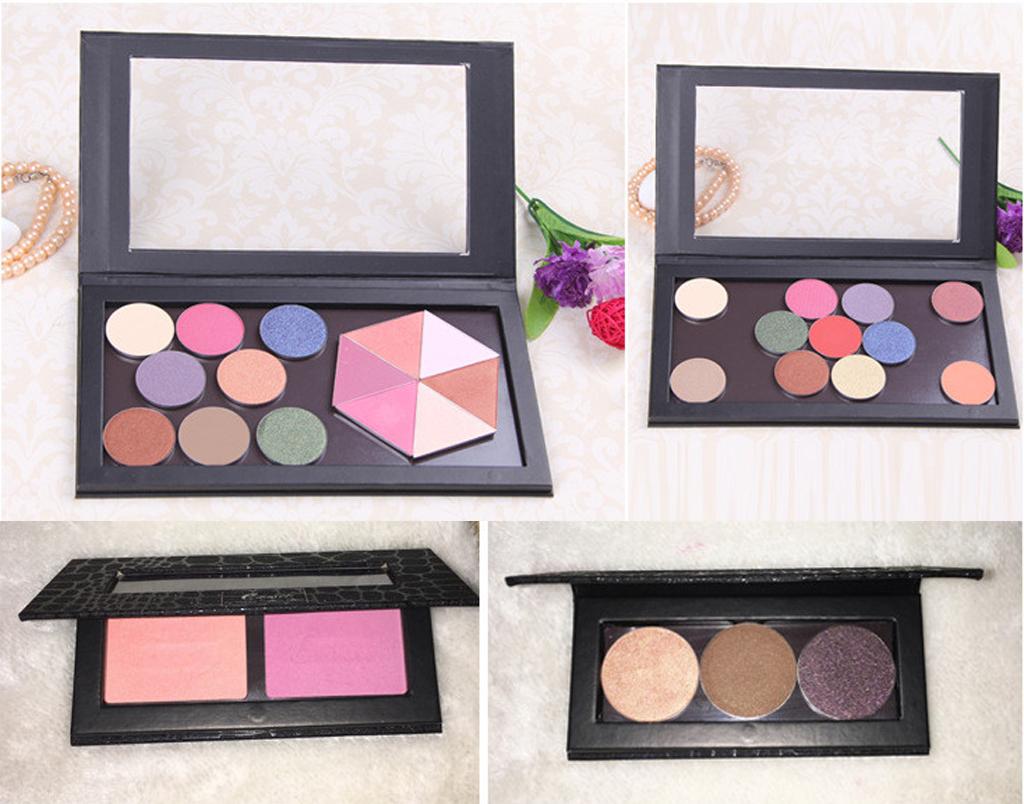 Maxbell Empty Magnetic Eyeshadow Palette Makeup Cosmetic DIY Palette Croco Small