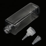 Maxbell Maxbell 250ml Empty Square Bottle Pigment Ink Storage Bottle Container - Clear