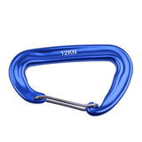 Maxbell Maxbell 12KN Aluminium Spring Clip Carabiner For Climbing Backpack Hook - Royalblue